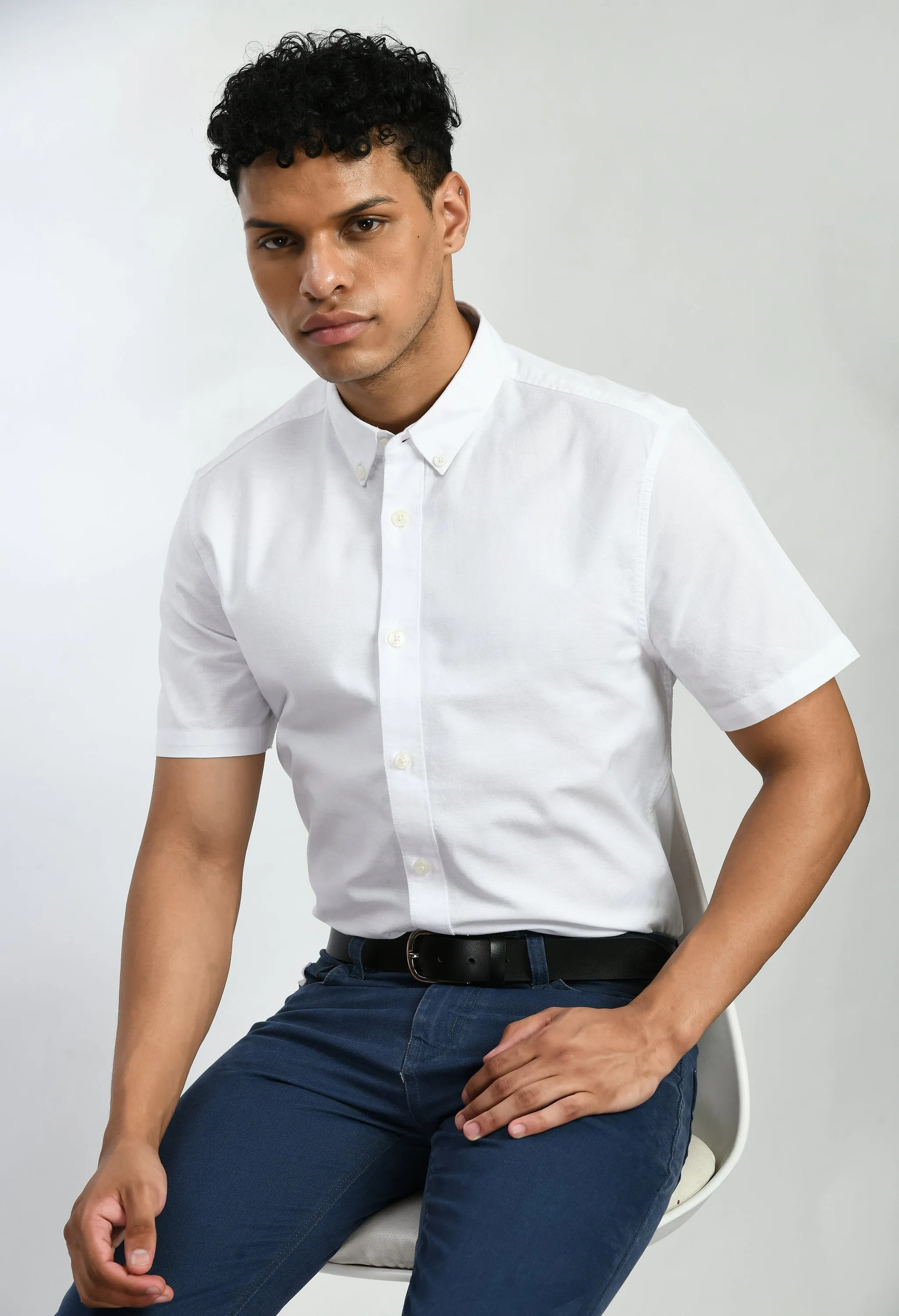 USI Half sleeve Shirt for Men | Small collar shirt | Smart fit | Durable | High quality cotton