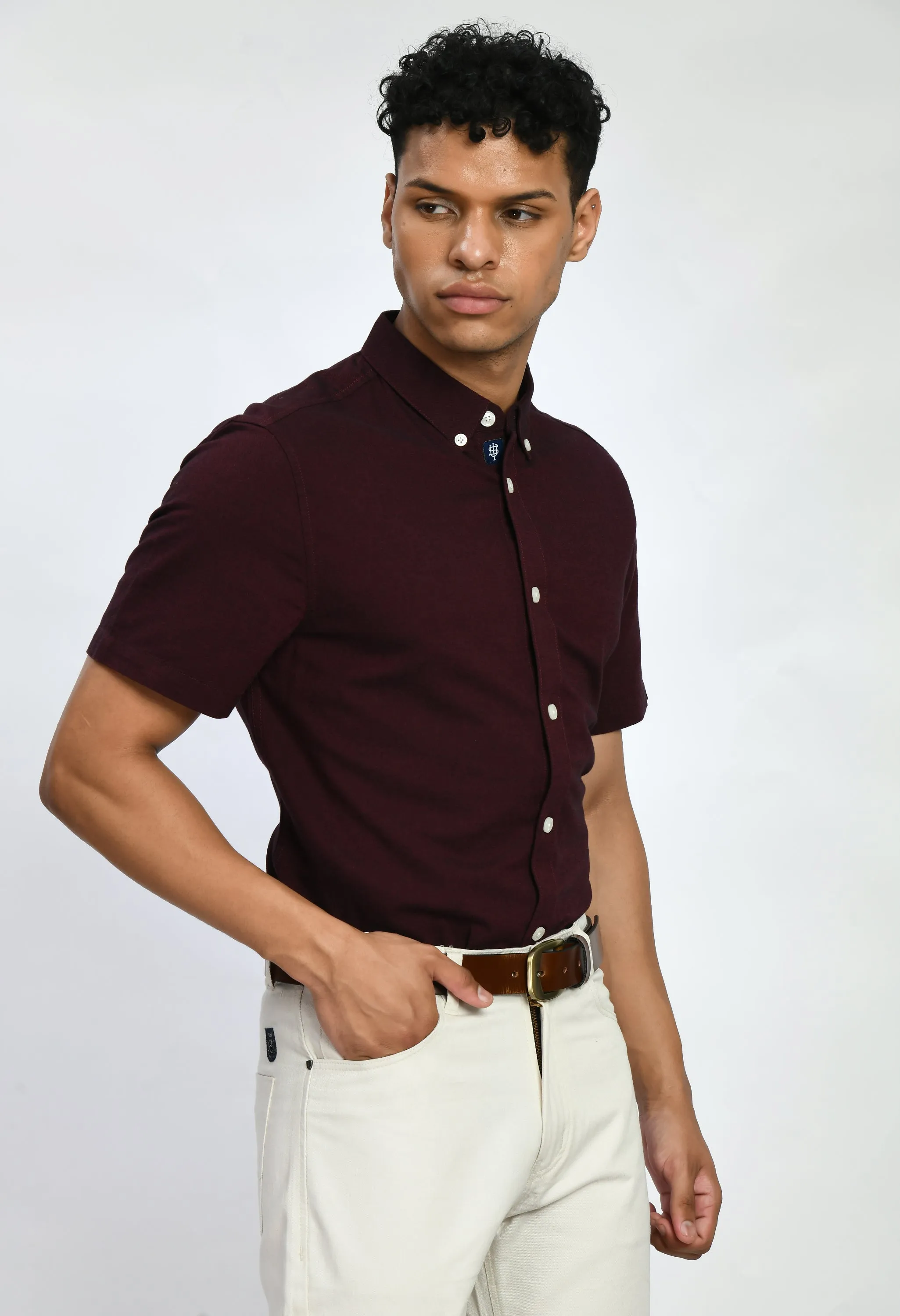 USI Half sleeve Shirt for Men | Small collar shirt | Smart fit | Durable | High quality cotton