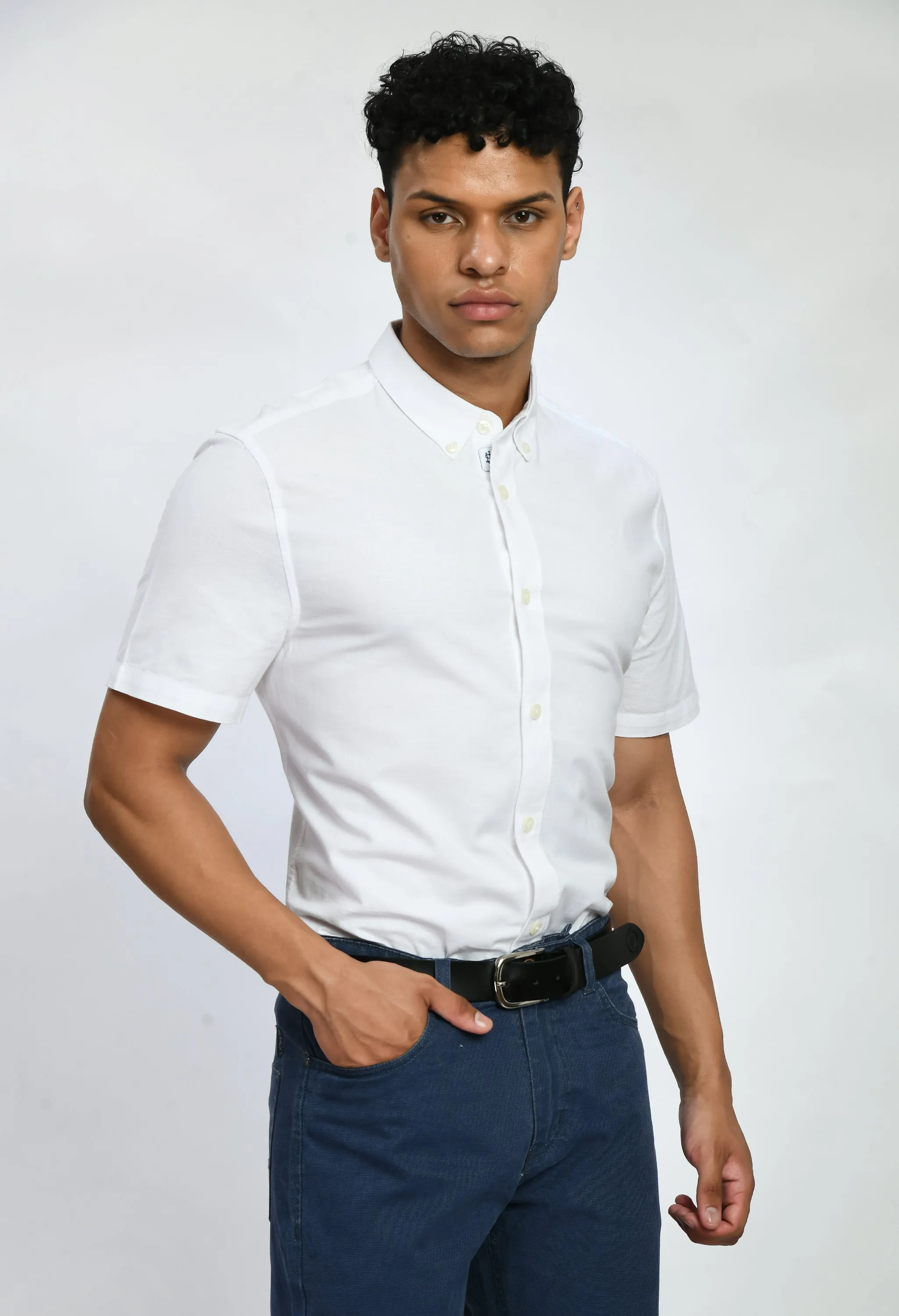 USI Half sleeve Shirt for Men | Small collar shirt | Smart fit | Durable | High quality cotton