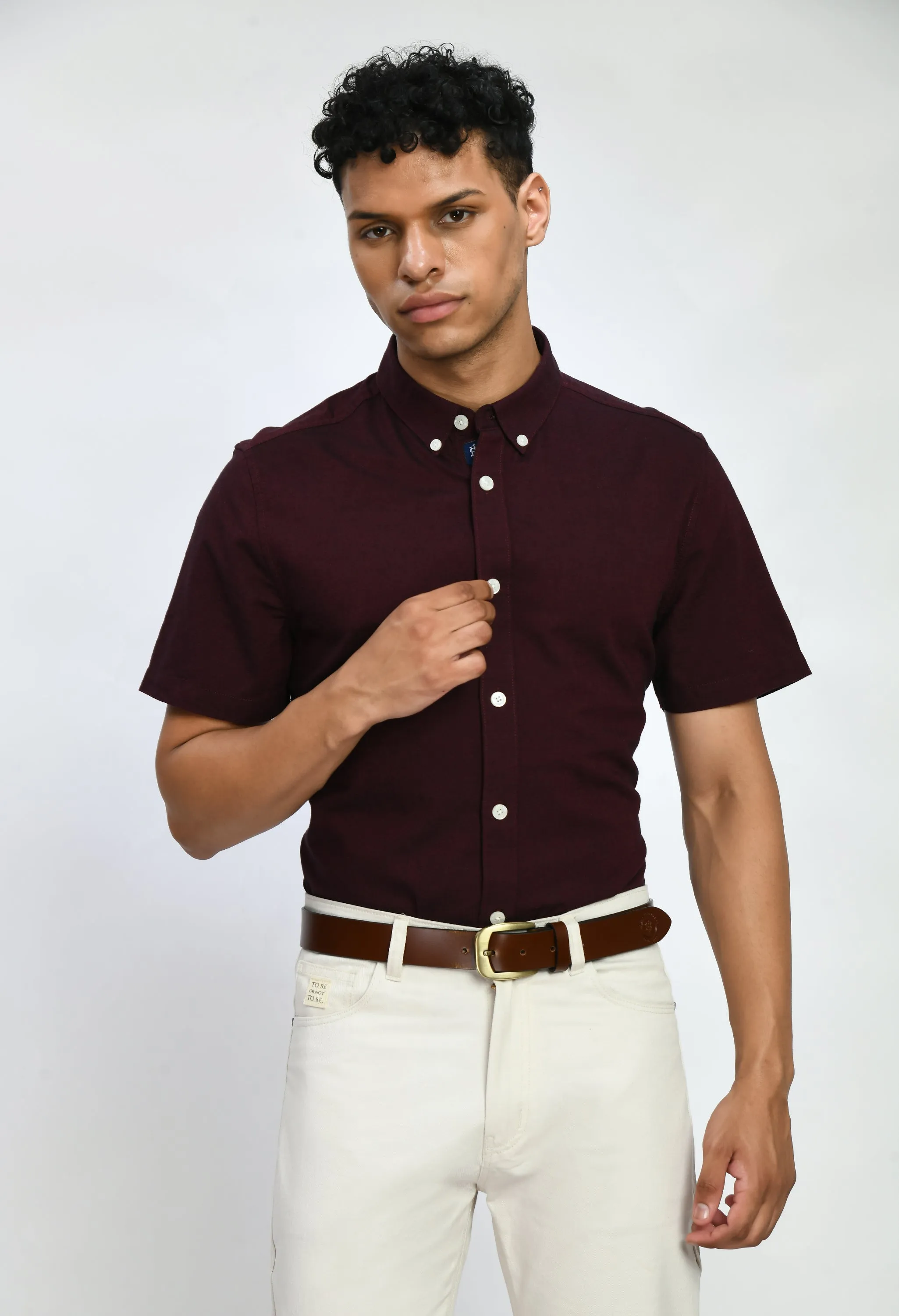 USI Half sleeve Shirt for Men | Small collar shirt | Smart fit | Durable | High quality cotton