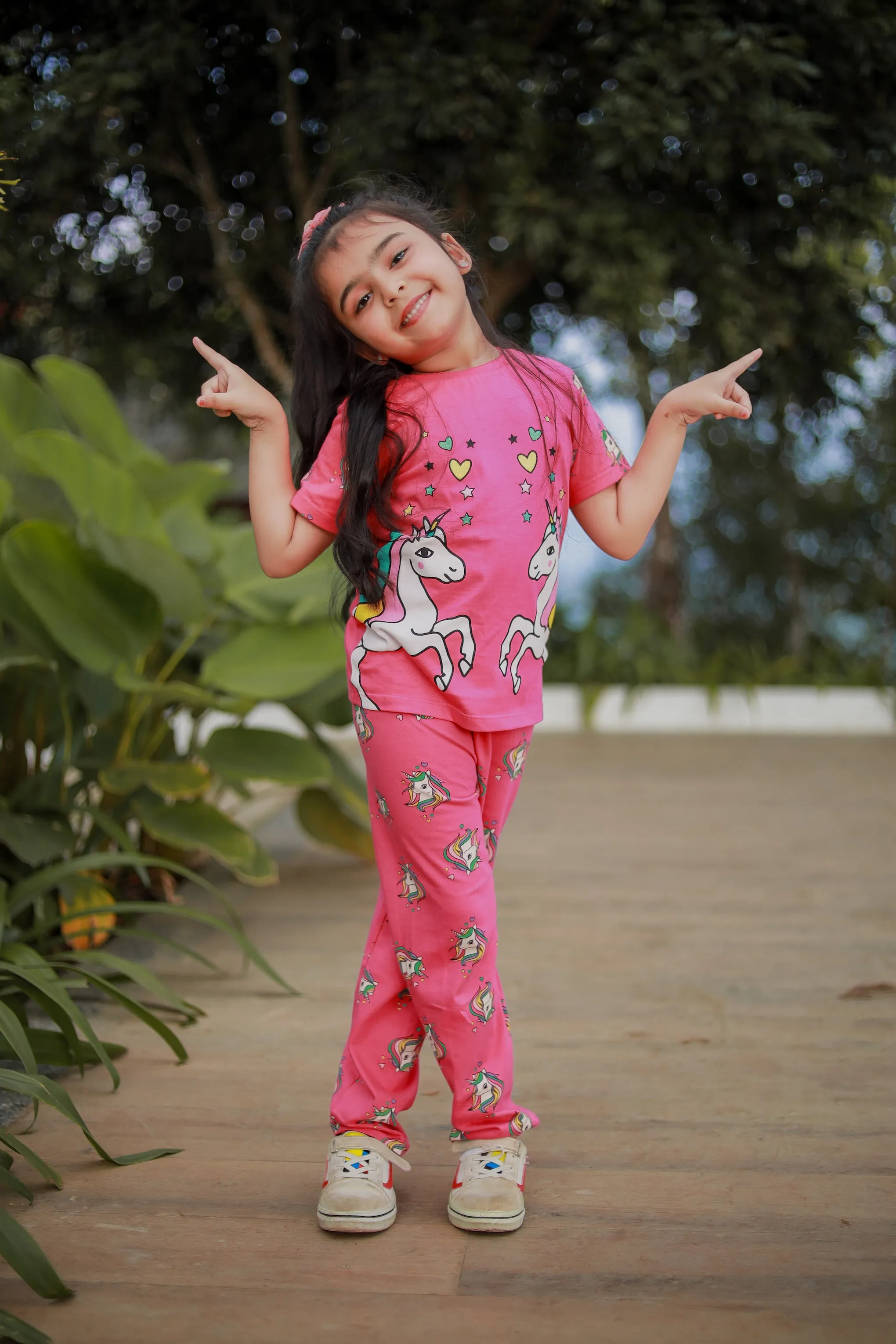 Ventra Girls Unicorn Pink Nightwear