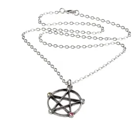 Wiccan Elemental Pentacle Necklace