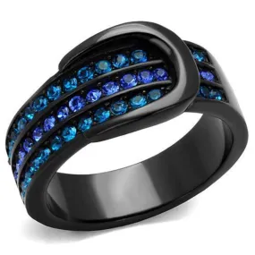 WildKlass Stainless Steel Ring IP Women Top Grade Crystal Multi Color