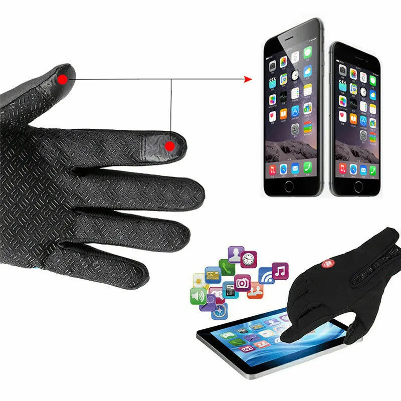 Women Men Winter Warm Gloves Windproof Thermal Touch Screen Mittens