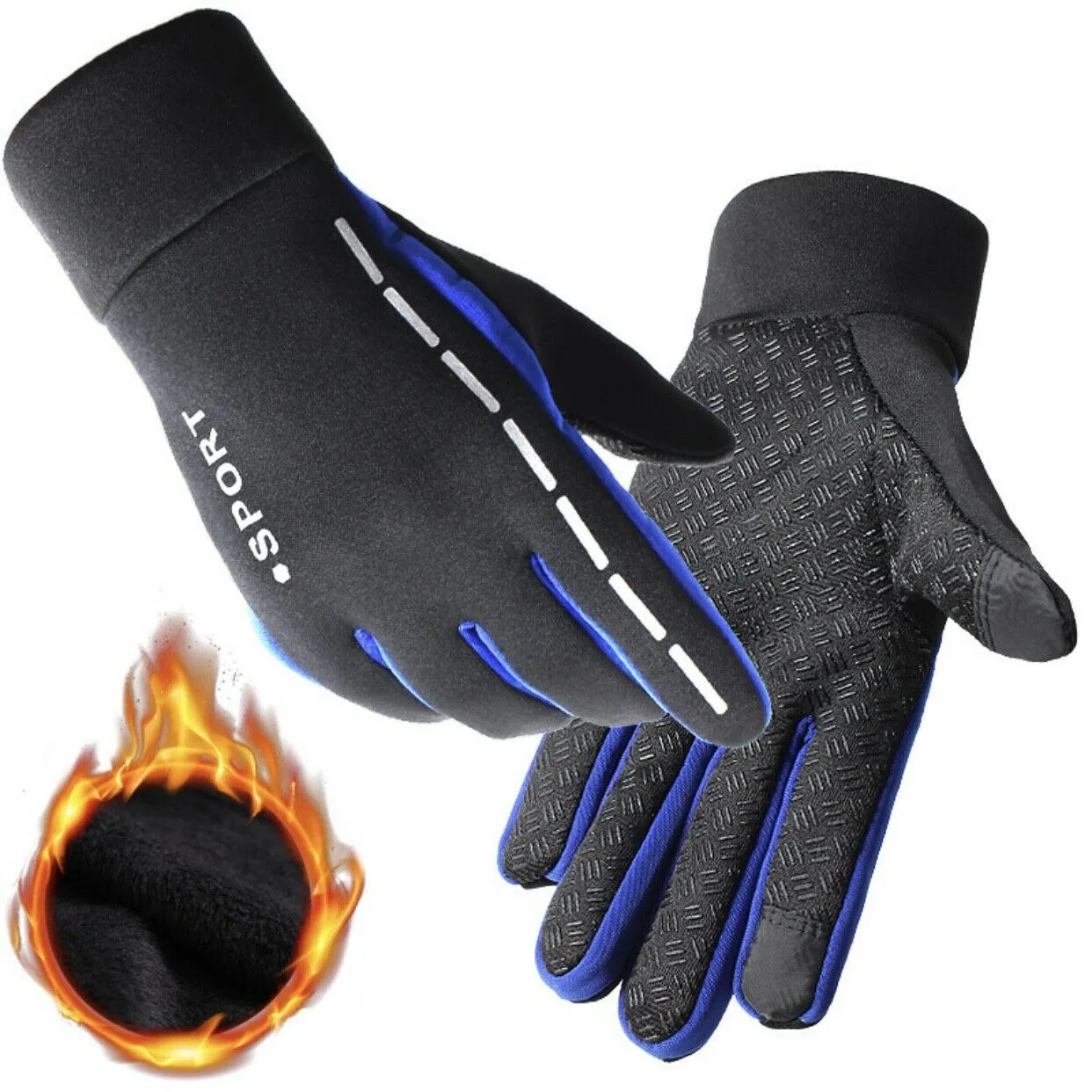 Women Men Winter Warm Gloves Windproof Thermal Touch Screen Mittens