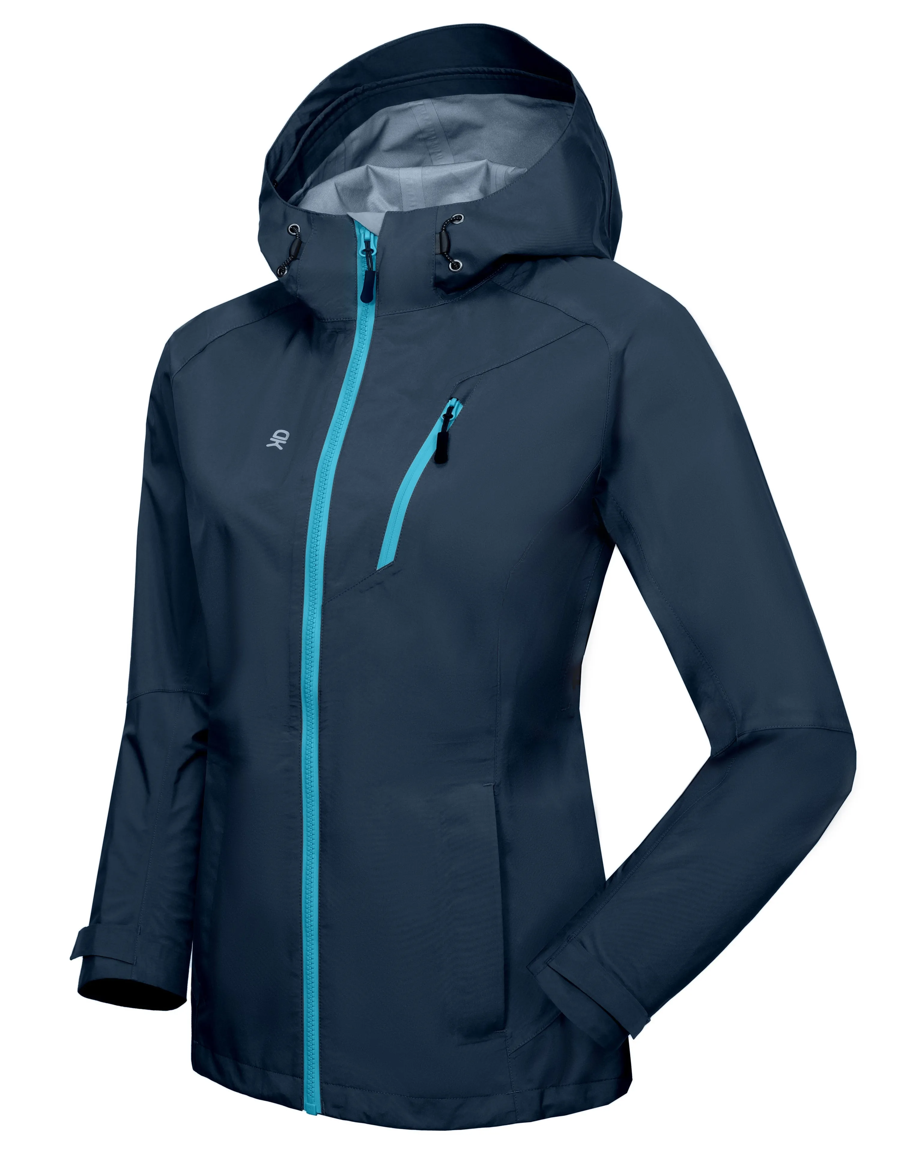 Women's Lightweight Waterproof Hiking Rain Jacket