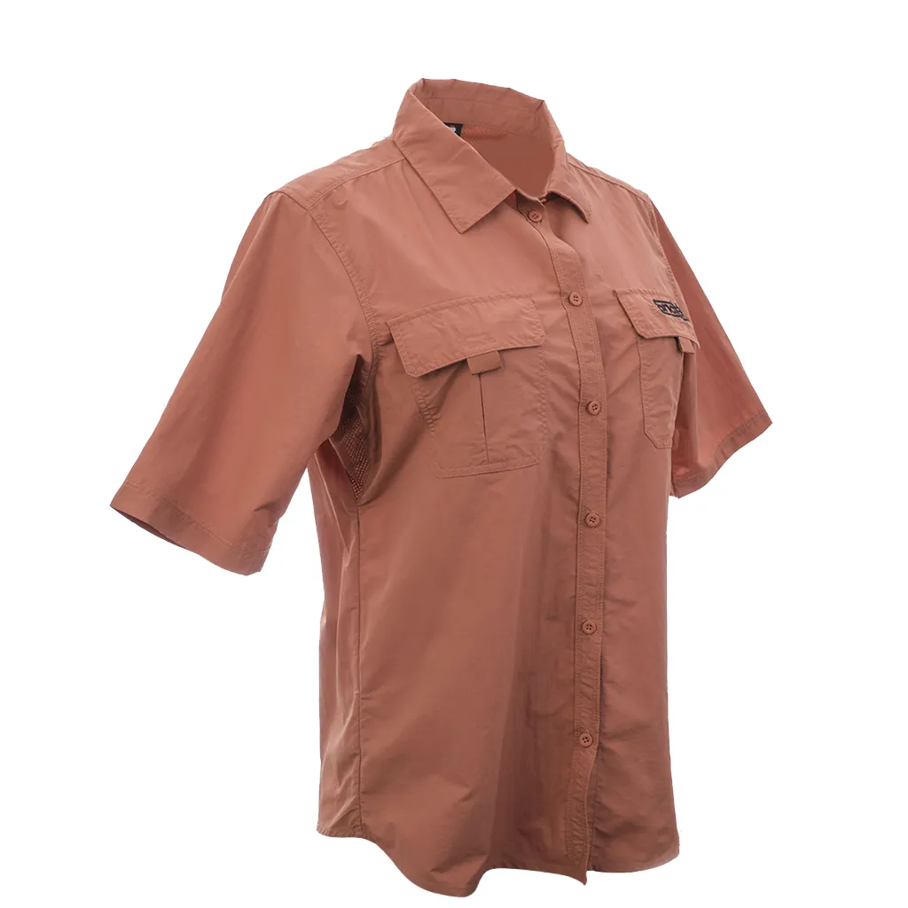 Women's Short Sleeve Action Shirt Dusty Terracotta - SF4001DT