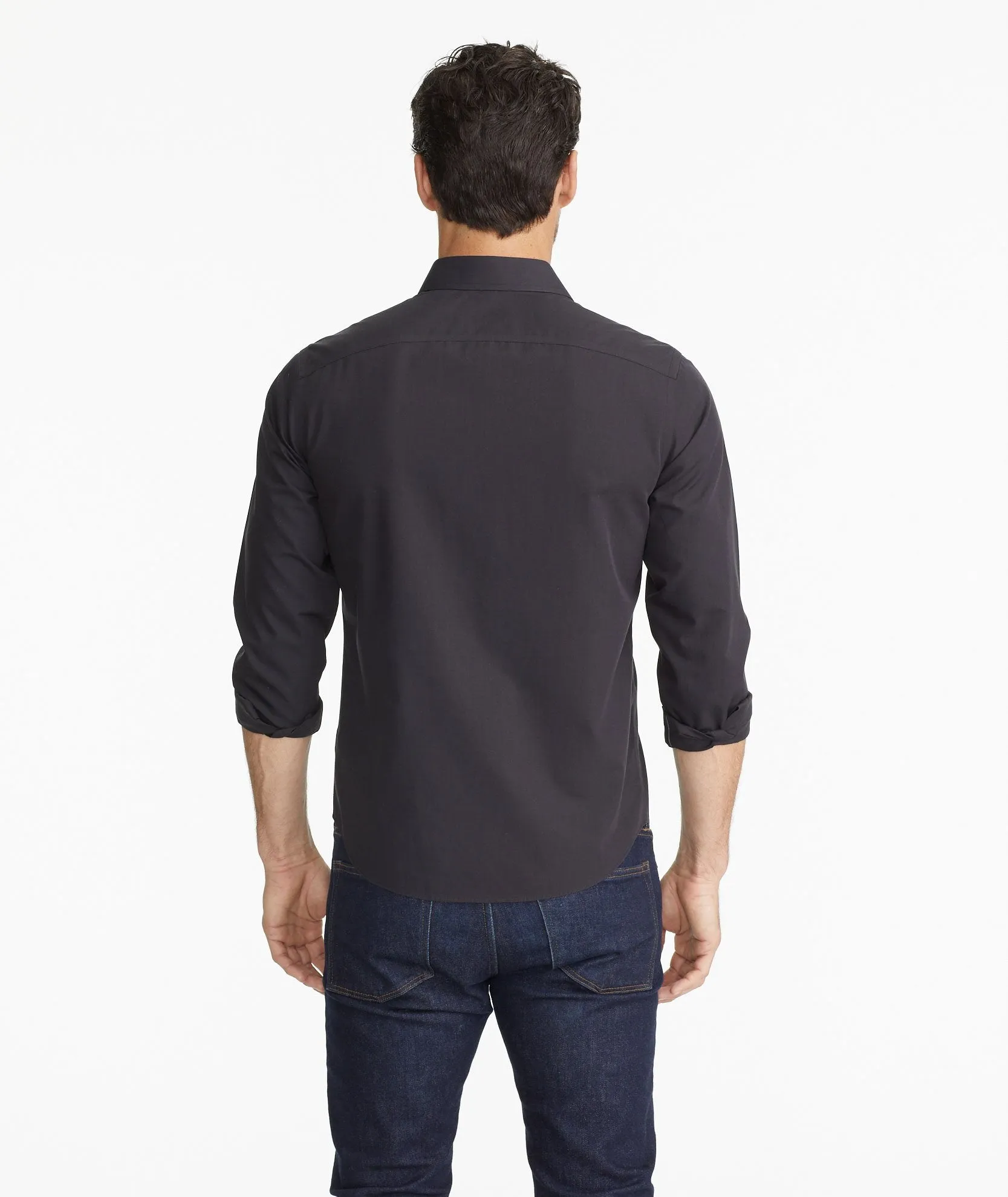 Wrinkle-Free Black Stone Shirt